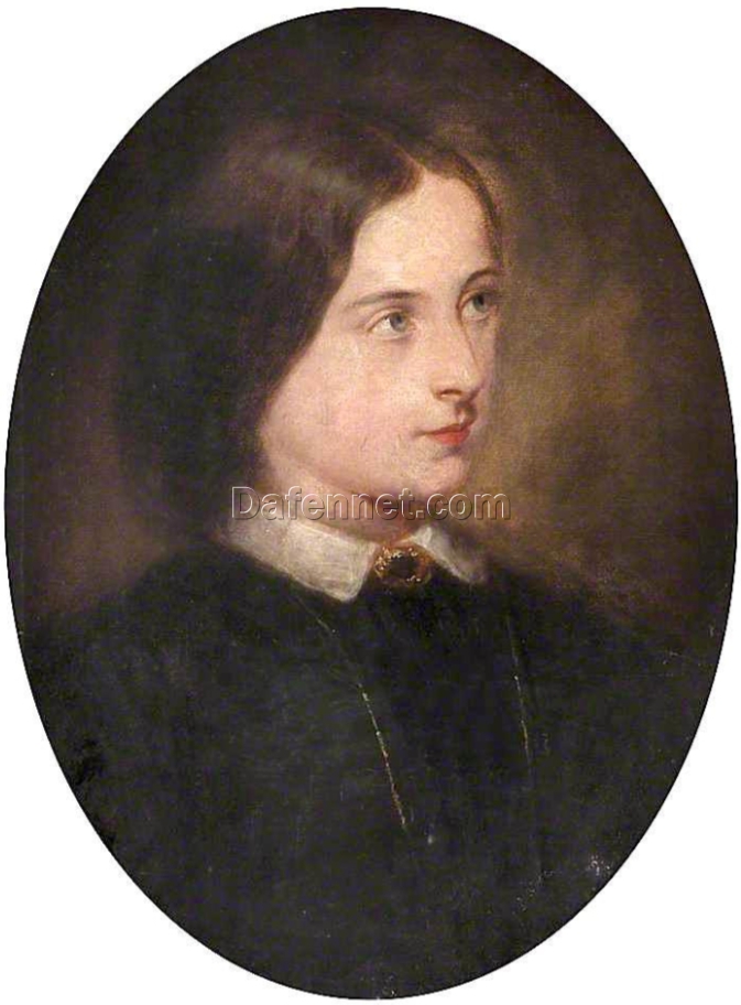 Authentic – Looking Reproduction of Millais’ “Mamie Dickens” – A Stunning Victorian – Style Oil Painting from Dafen Village, Perfect for Art Lovers Seeking High – Quality Replicas of Classic Works