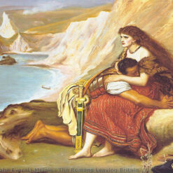 Authentic - Looking Reproduction of Sir John Everett Millais' "The Romans Leaving Britain" - A Timeless Oil Painting from Dafen Village Celebrating History and Art, Perfect for Art Lovers and Collectors