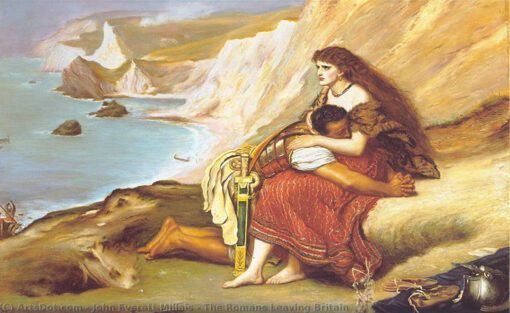 Authentic – Looking Reproduction of Sir John Everett Millais’ “The Romans Leaving Britain” – A Timeless Oil Painting from Dafen Village Celebrating History and Art, Perfect for Art Lovers and Collectors