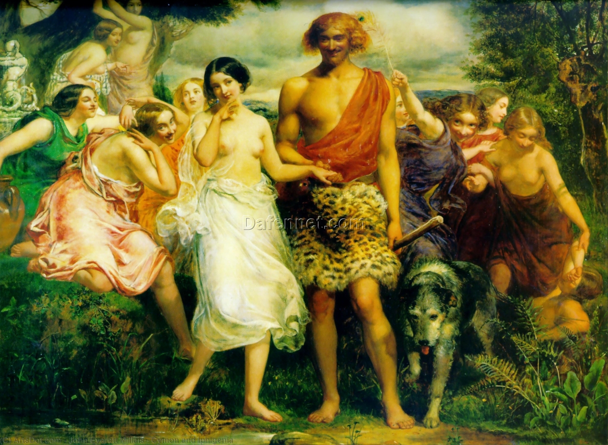 High – Quality Hand – Painted Replica Inspired by Sir John Everett Millais’ “Cymon and Iphigenia” – A Captivating Mythological Oil Painting from Dafen Village for Art Aficionados Searching on Google (Copy)