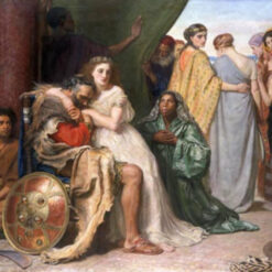 Authentic - Looking Reproduction of Sir John Everett Millais' "Jephthah" - A Timeless Oil Painting from Dafen Village Celebrating Biblical Art and Storytelling, Perfect for Art Lovers and Collectors