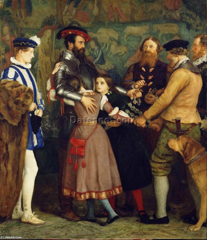 Authentic – Looking Reproduction of Sir John Everett Millais’ “The Ransom” – A Timeless Oil Painting from Dafen Village Celebrating Historical Art and Storytelling, Perfect for Art Lovers and Collectors