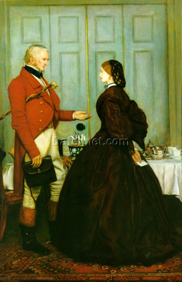 High – Quality Hand – Painted Replica Inspired by Sir John Everett Millais’ “Trust Me” – An Intimate and Evocative Oil Painting from Dafen Village for Art Enthusiasts Searching on Google