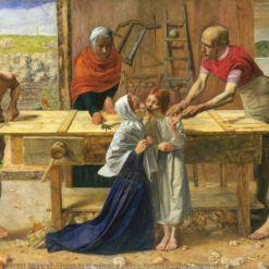 Customizable "Christ in the House of His Parents (The Carpenter)" - Inspired Oil Painting by Sir John Everett Millais - Tailored to Your Decor and Spiritual Vision, Handmade in Dafen Village