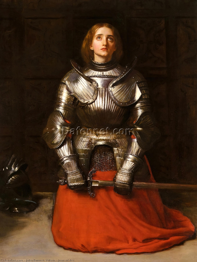 High – Quality Hand – Painted Replica Inspired by Sir John Everett Millais’ “Joan of Arc” – A Heroic and Inspiring Oil Painting from Dafen Village for Art Enthusiasts Searching on Google