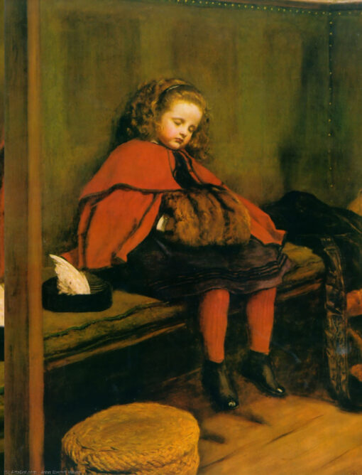 High – Quality Hand – Painted Replica Inspired by Sir John Everett Millais’ “My Second Sermon” – A Profound and Evocative Religious Oil Painting from Dafen Village for Art Enthusiasts and Devotees Searching on Google