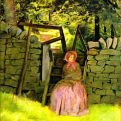 Authentic - Looking Reproduction of Sir John Everett Millais' "Waiting" - A Timeless Oil Painting from Dafen Village Celebrating Artistic Storytelling and Emotional Depth, Perfect for Art Lovers and Collectors