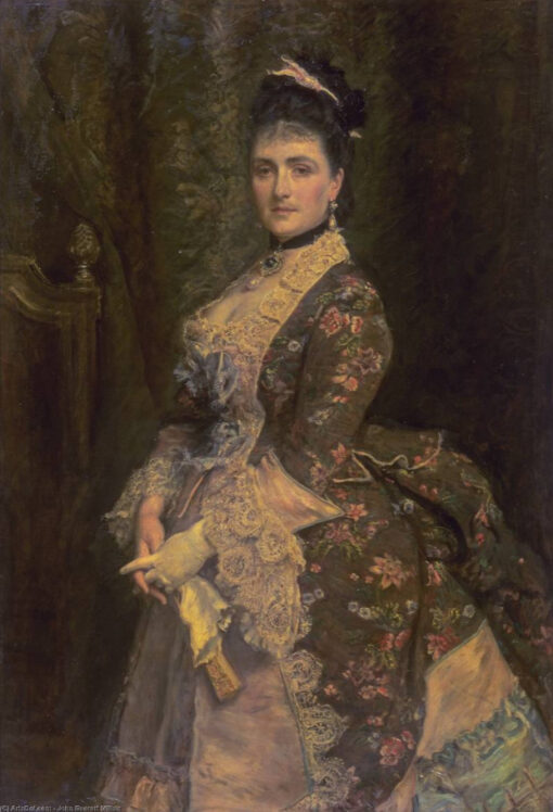 Customizable “Mrs Bischoffsheim” Inspired Oil Painting by Sir John Everett Millais – Handmade in Dafen Village, Tailored to Your Interior Decor and Personal Taste, for Shoppers Seeking Unique Art on Google
