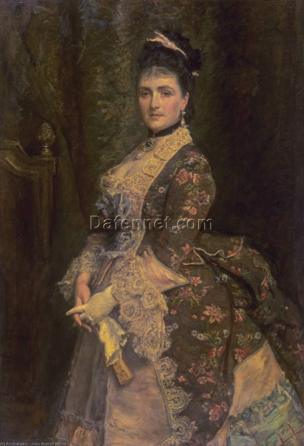 Customizable “Mrs Bischoffsheim” Inspired Oil Painting by Sir John Everett Millais – Handmade in Dafen Village, Tailored to Your Interior Decor and Personal Taste, for Shoppers Seeking Unique Art on Google