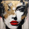 FireShot Capture 186 Gold Woman Portrait Painting 100 Handmade Oil Painting Textured www.etsy .com
