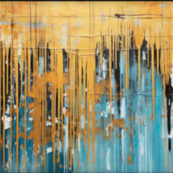 Dafen Village Studios’ Tailor - Made Gold Abstract Artwork | 100% Handcrafted Oil Painting | Perfect Wall Decoration for Homes and Hotels