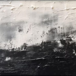 Custom Black and White Abstract 100% Hand-Painted Oil Painting | Textured Abstract Wall Art | Perfect for Modern Living Rooms