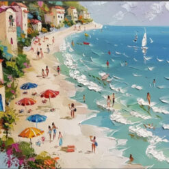 Tailor - Made Surfing Party and Hawaiian Town Canvas: Infusing Beach Energy into Your Space with Bohemian Flair