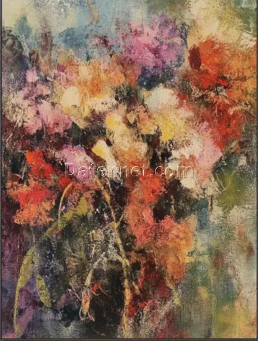 Dafen Village Studio’s Original 3D Primitive Bohemian Oil Painting on Canvas: Tailored for Living Spaces