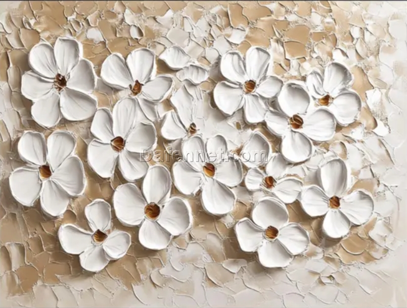 Handmade 3D Landscape Wall Art by Dafen Village: Colorful Sunset Mountain and Sunflower Field for Large Homes