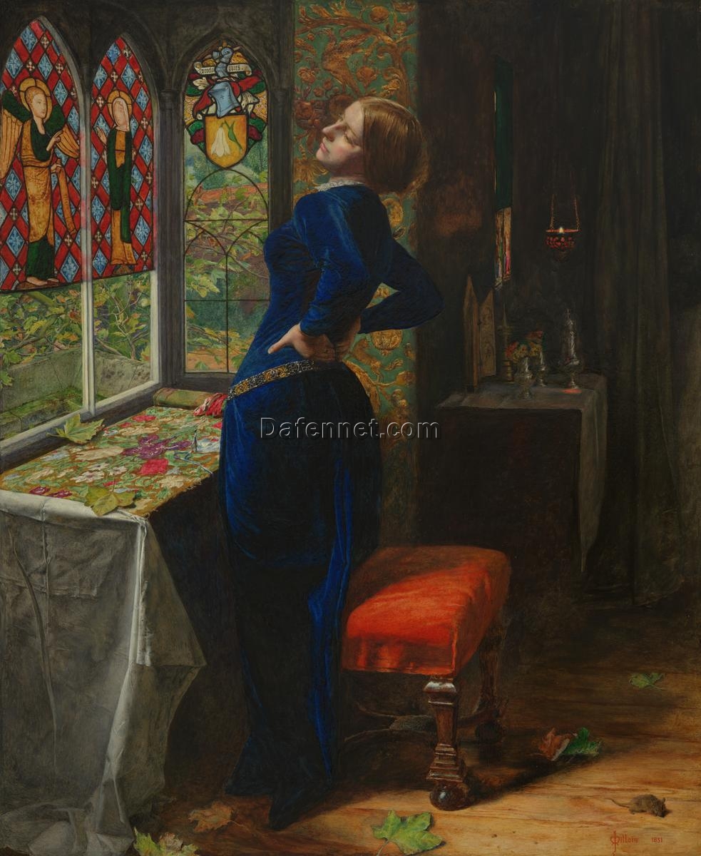Customizable Oil Paintings on Canvas Inspired by the Artistry of Sir John Everett Millais, Bt (1829–1896) – Tailored to Your Decor and Artistic Taste by Dafen Village Craftsmen