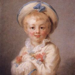 Collector's Treasure: Dafen Village's “A Boy as Pierrot” Inspired High-Quality Rococo Portrait Oil Painting