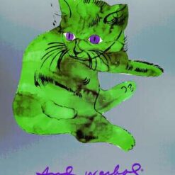 High - Quality 'A Cat Named Sam' Pop Art Animal Painting Replica after Andy Warhol's 1954 Original - Direct from Dafen Village Artisans