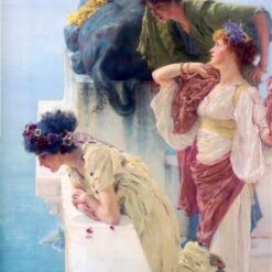 Hand - Painted Oil Painting on Canvas Inspired by Alma - Tadema's A Coign of Vantage - Direct from Dafen Village Studio