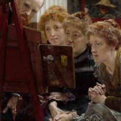 Customizable Oil Painting Inspired by Alma - Tadema's Whispering Noon - Handmade in Dafen Village