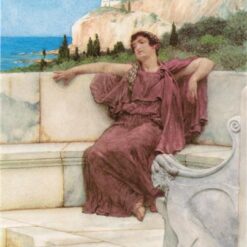 Custom-Made Oil Portrait Inspired by Sir Lawrence Alma-Tadema's 'A Female Figure Resting (Dolce far Niente)' (1882) - Tailored to Your Preferences by Dafen Village Studios for Discerning Art Collectors