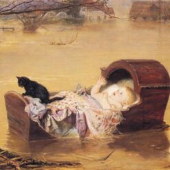 Exquisite Handmade Replica of John Everett Millais' "A flood" (1870) - Premium Romantic Genre Oil Painting from Dafen Village for Art Connoisseurs Searching for Evocative Scenes on Google