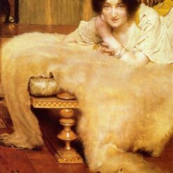 Hand - Painted Oil Portrait on Canvas Inspired by Alma - Tadema's A Listner - Direct from Dafen Village Studio