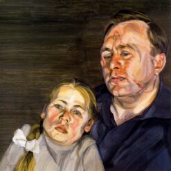 Bespoke "A Man and his Daughter" Inspired Expressionist Portrait Oil Painting by Dafen Village Experts - Custom - Tailored to Your Preferences