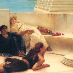 Authentic Reproduction of Alma - Tadema's A Reading from Homer Oil Painting - Exclusive from Dafen Village Artisans