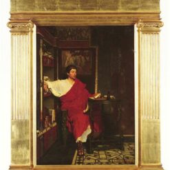 Handcrafted Oil on Canvas Inspired by Alma-Tadema's "A Roman Scribe Writing Dispatches" - Direct from Dafen Village Studio