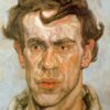 Authentic - Looking "A Young Painter" Inspired Expressionist Artwork from Dafen Village - Ideal for Home and Office Aesthetic Enhancement