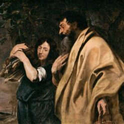Dafen Village Hand-Painted “Abraham and Isaac” INSPIRED BY Anthony van Dyck's c.1617 Baroque Religious Masterpiece for Art Lovers