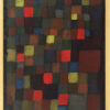 abstract colour harmony in squares with vermillion accents 1924