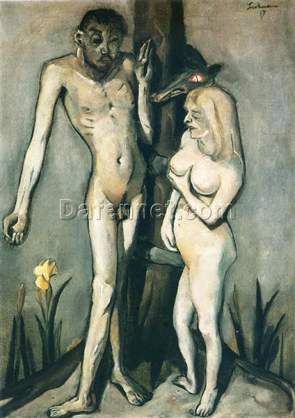 Expressionist Depiction of Adam and Eve INSPIRED BY Max Beckmann’s 1917 Religious Masterpiece