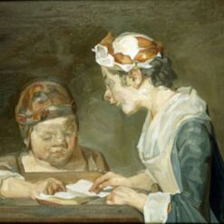 High - Quality Reproduction of Lucian Freud's 'After Chardin' (1999) - Expressionist Genre Painting on Canvas