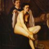 Hand - Painted Impressionist Nude Painting "After the Bath" INSPIRED BY Frederic Bazille (1870) - Skillfully Created by Dafen Village Artisans