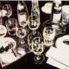 Hand - Painted "After The Party" Inspired Pop Art Still Life Oil Painting - Exclusive Dafen Village Creation