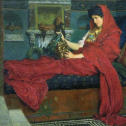 Customizable Oil Portrait Inspired by Alma-Tadema's "Agrippina with the Ashes of Germanicus" - Handmade in Dafen Village