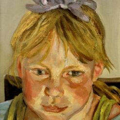 High - Quality Replica of Lucian Freud's 1999 'Alice and Okie' - Expressionist Portrait Oil Painting