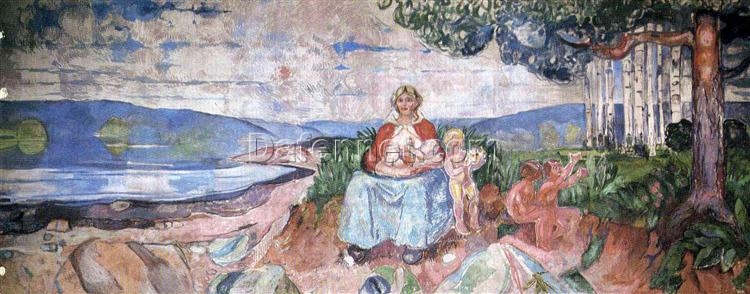 High-quality ‘Alma Mater’ Expressionist Inspired Oil Painting by Edvard Munch – Direct from Dafen Village Studios for Art Aficionados