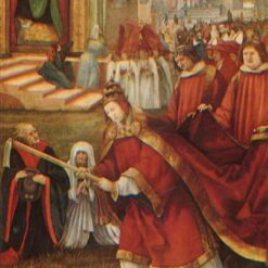 Exquisite Hand-Painted Oil Reproduction of Grünewald's 'Disputation of Saints Erasmus and Mauritius' - Dafen Village's Artistic Homage