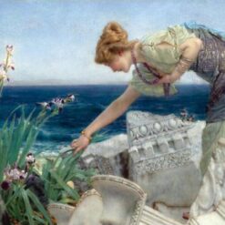 Hand - Painted Oil Painting on Canvas Inspired by Alma - Tadema's Among the Ruins - Direct from Dafen Village Studio