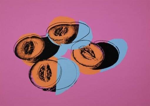 High – Quality Reproduction of Andy Warhol’s “Space Fruit: Still Lifes, Cantaloupes II” Pop Art Figurative Print – Dafen Village’s Finest