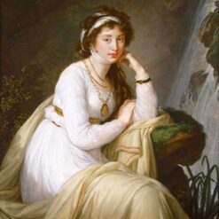 Oil Painting: Anna Ivanovna Tolstaya INSPIRED BY Vigée Le Brun’s 1796 Rococo Masterpiece