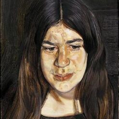 Exquisitely Hand - Painted "Annabel" Inspired Expressionist Portrait Oil Painting by Dafen Village Studios - A Mesmerizing Artwork for Art Enthusiasts