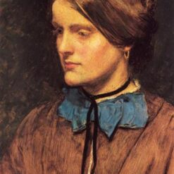 Authentic-Looking Reproduction of John Everett Millais' "Annie Miller" - Oil Painting on Panel from Dafen Village Celebrating Realism and the Beauty of Individual Portraits, Coveted by Art Collectors Searching on Google