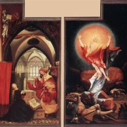 Authentic - Style Oil Painting Inspired by Grünewald's 'Annunciation and Resurrection' - Exclusive Dafen Village Creation