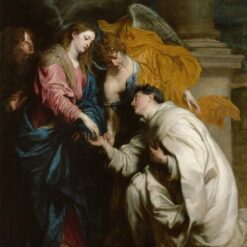 Dafen Village Handmade Replica of Anthony van Dyck's “Blessed Joseph Hermann” - A Baroque Religious Oil Painting on Canvas