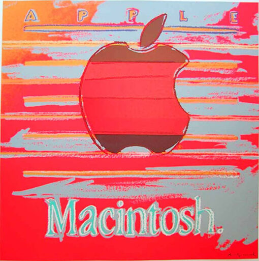 Exquisite Hand – Painted Oil Art Inspired by Andy Warhol’s 1985 ‘Apple’ Pop Art Design – Perfect for Private Art Collections and Those Seeking Distinctive Art from Dafen Village