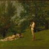Dafen Village Inspired Reproduction of Thomas Eakins' "Arcadia" (1883) - High-Quality Realist Mythological Oil Painting for Sale, Great for Art Collections and Interior Designers Seeking Timeless Scenes